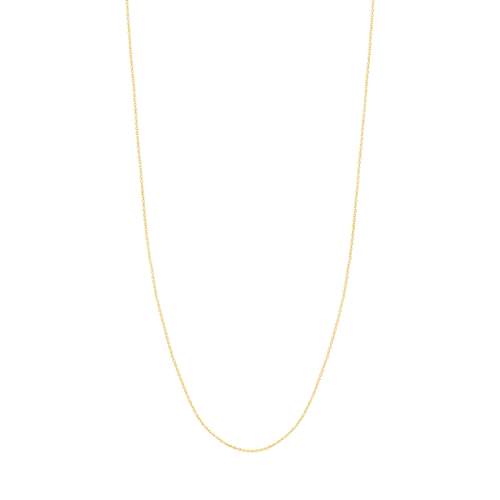 375 geelgouden ketting met forçat-schakels, 50 cm