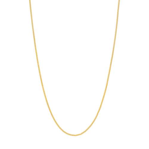 Chaîne or 375 jaune maille gourmette 55 cm