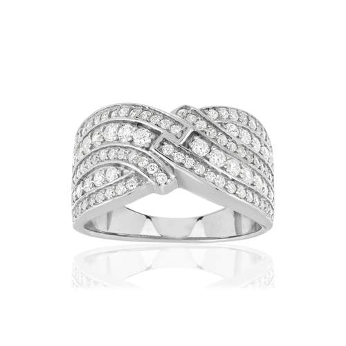 Bague argent 925 zirconias
