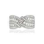 Bague argent 925 zirconias - vue 3