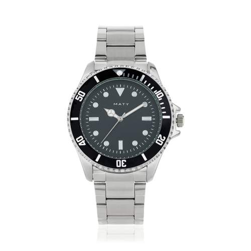 Men's watch with steel bracelet