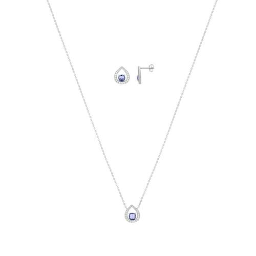 Parure argent 925 zirconias