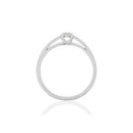 Bague argent diamant - vue 2