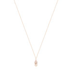 Collier or rose 375 nacre et perle - vue 2