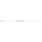 Bracelet or 375 rose nacre et perles roses 18 cm - vue 2