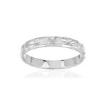 Alliance argent 925 diamanté - vue 1