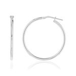 Créoles argent 925 30 mm - vue 1