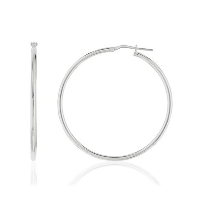 Créoles argent 925 43.7 mm