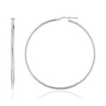 Créoles argent 925 50 mm - vue 1