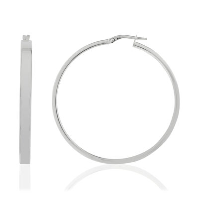 Créoles argent 925 44 mm - vue 1