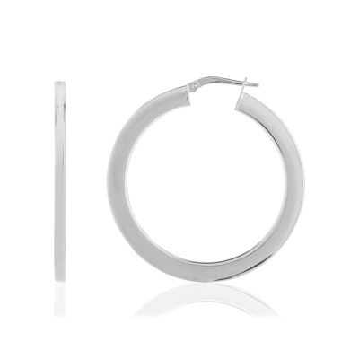 Créoles argent 925 30 mm - vue 1