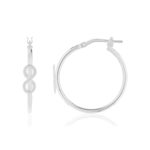 Créoles argent 925 infini 24 mm - vue 1