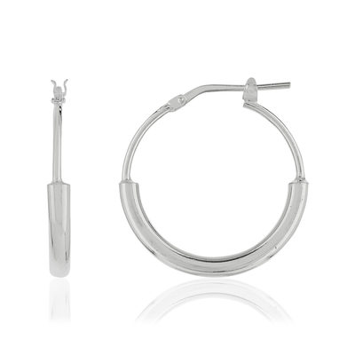 Créoles argent 925 20 mm - vue 1