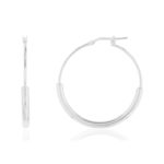 Créoles argent 925 30 mm - vue 1