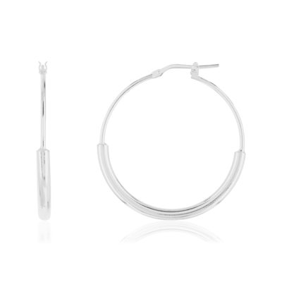 Créoles argent 925 30 mm - vue 1