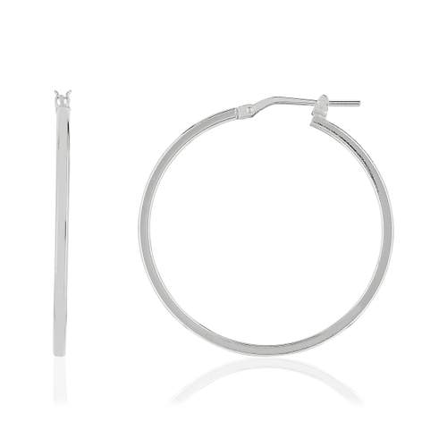 Créoles zilver 925 34 mm