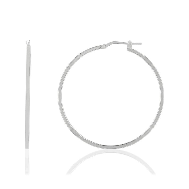 Créoles argent 925 44 mm - vue 1