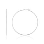 Créoles argent 925 50 mm - vue 1