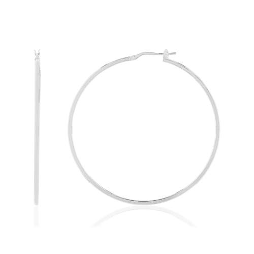 Créoles argent 925 50 mm