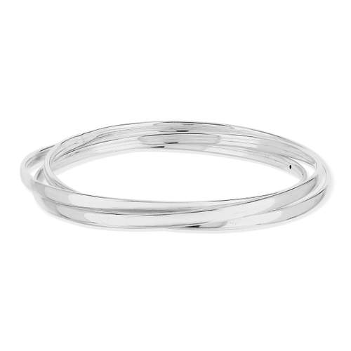 Bracelet jonc argent 925 triple rang