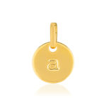 Médaille plaqué or alphabet - vue 1