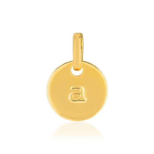 Médaille plaqué or alphabet