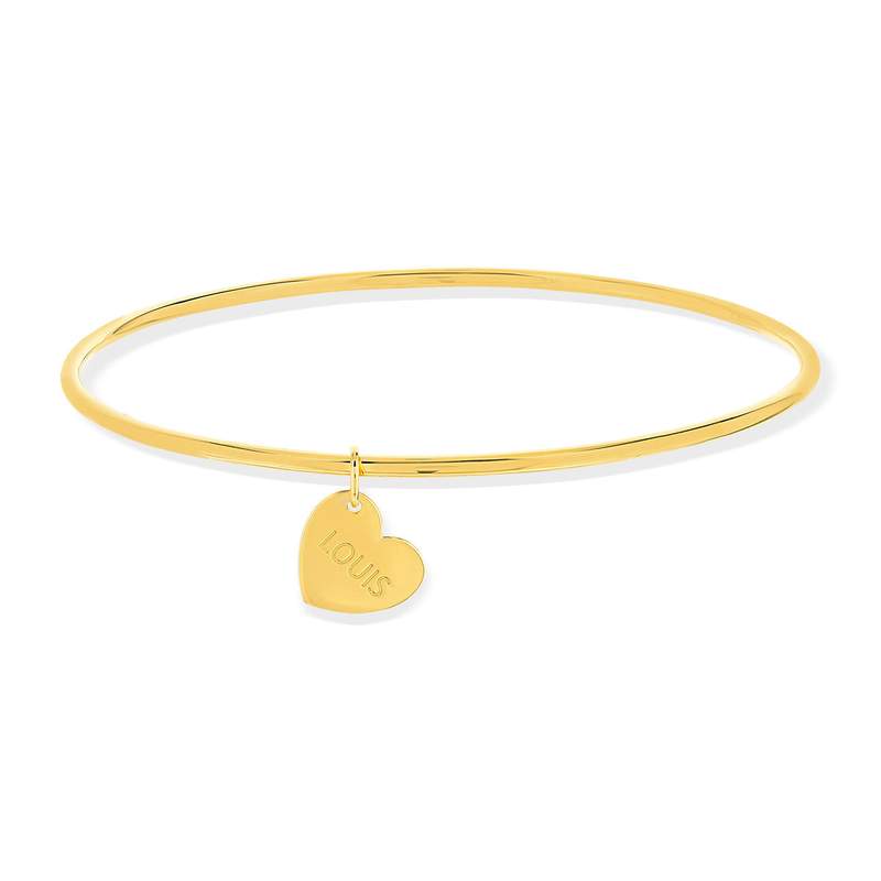 Bracelet plaqué or personnalisable - vue 1