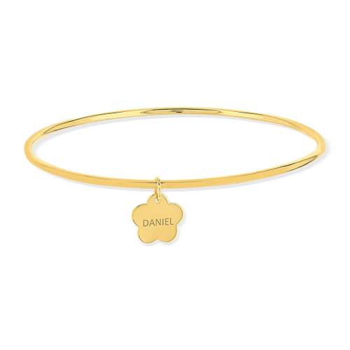 Bracelet en plaqué or personnalisable