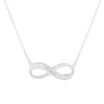 Collier argent 925 infini personnalisable 45 cm - vue 1
