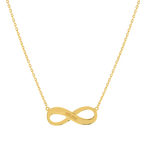 Collier plaqué or infini personnalisable 45 cm - vue 1