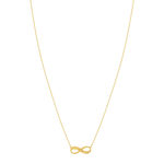 Collier plaqué or infini personnalisable 45 cm - vue 2