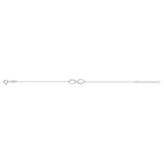 Bracelet argent 925 infini personnalisable 21 cm - vue 2