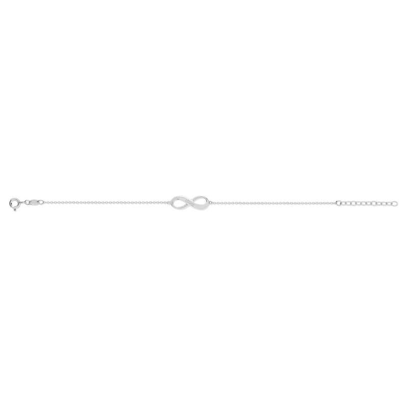 Bracelet argent 925 infini personnalisable 21 cm - vue 2