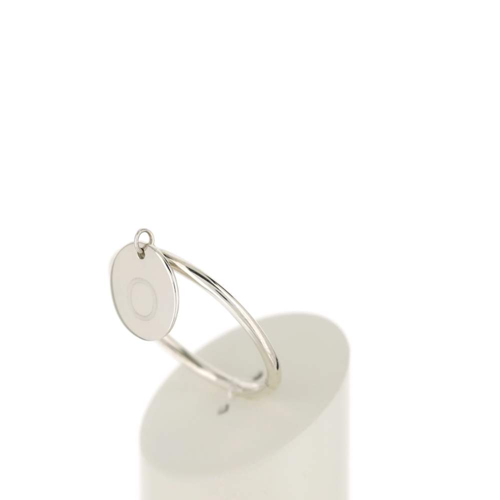 Bague argent 925 médaille personnalisable - vue 4