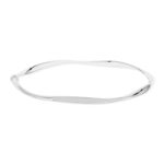Bracelet jonc argent 925 torsadé - vue 1