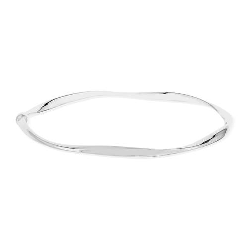 Bracelet jonc argent 925 torsadé