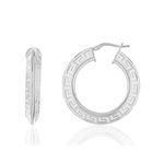 Créoles argent 925 22 mm - vue 1