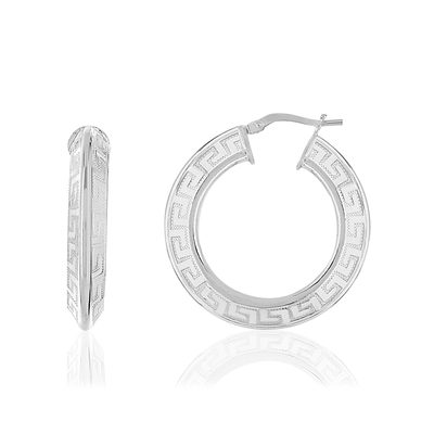 Créoles argent 925 22 mm - vue 1