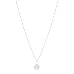 Collier argent 925 maille forçat et arbre de vie zirconias 44,5 cm - vue 2
