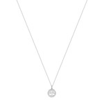 Collier argent 925 maille forçat et arbre de vie zirconias 44,5 cm - vue 2