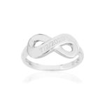 Personaliseerbare 925 zilveren oneindigheidsring - afbeelding 1