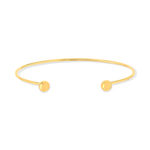 Bracelet or jaune 750 ouvert - vue 1