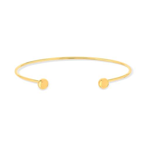 Bracelet or jaune 750 ouvert