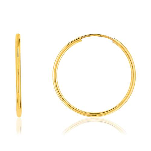 Créoles goud 375 geel 16 mm