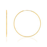 Créoles or jaune 375 28 mm - vue 1