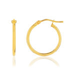 Créoles or jaune 375 18 mm - vue 1