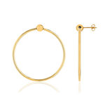 Boucles d'oreilles or jaune 375 - vue 1