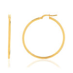 Créoles or jaune 375 35 mm - vue 1