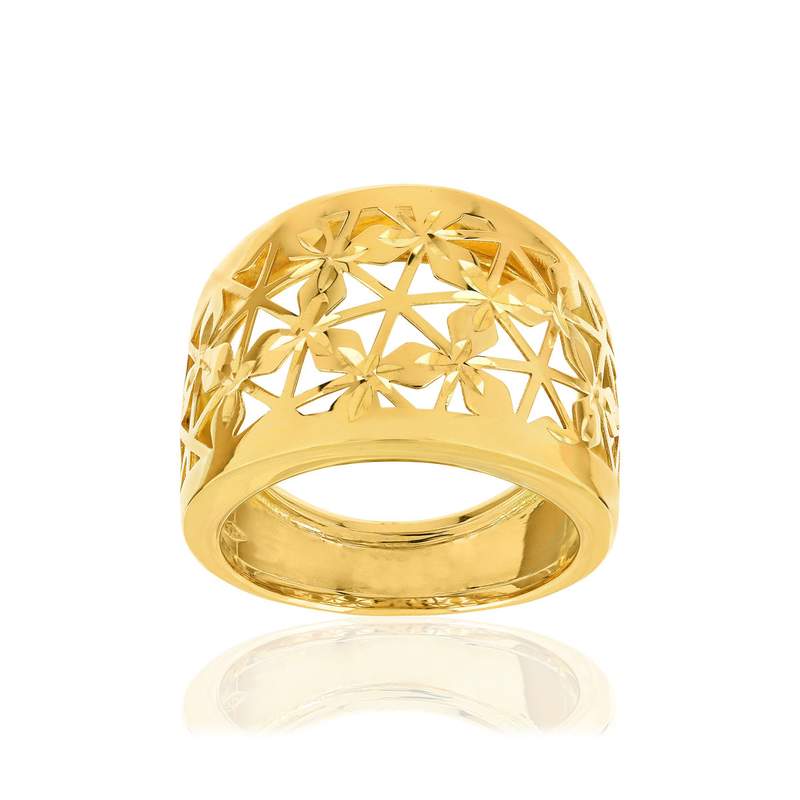 Bague or jaune 375 - vue 1