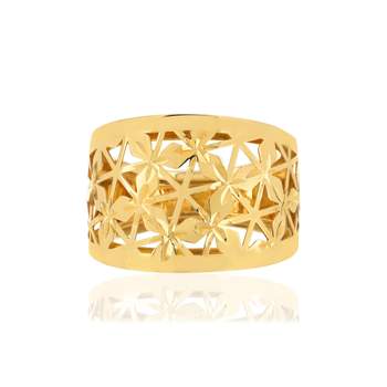 Yellow gold ring 375
